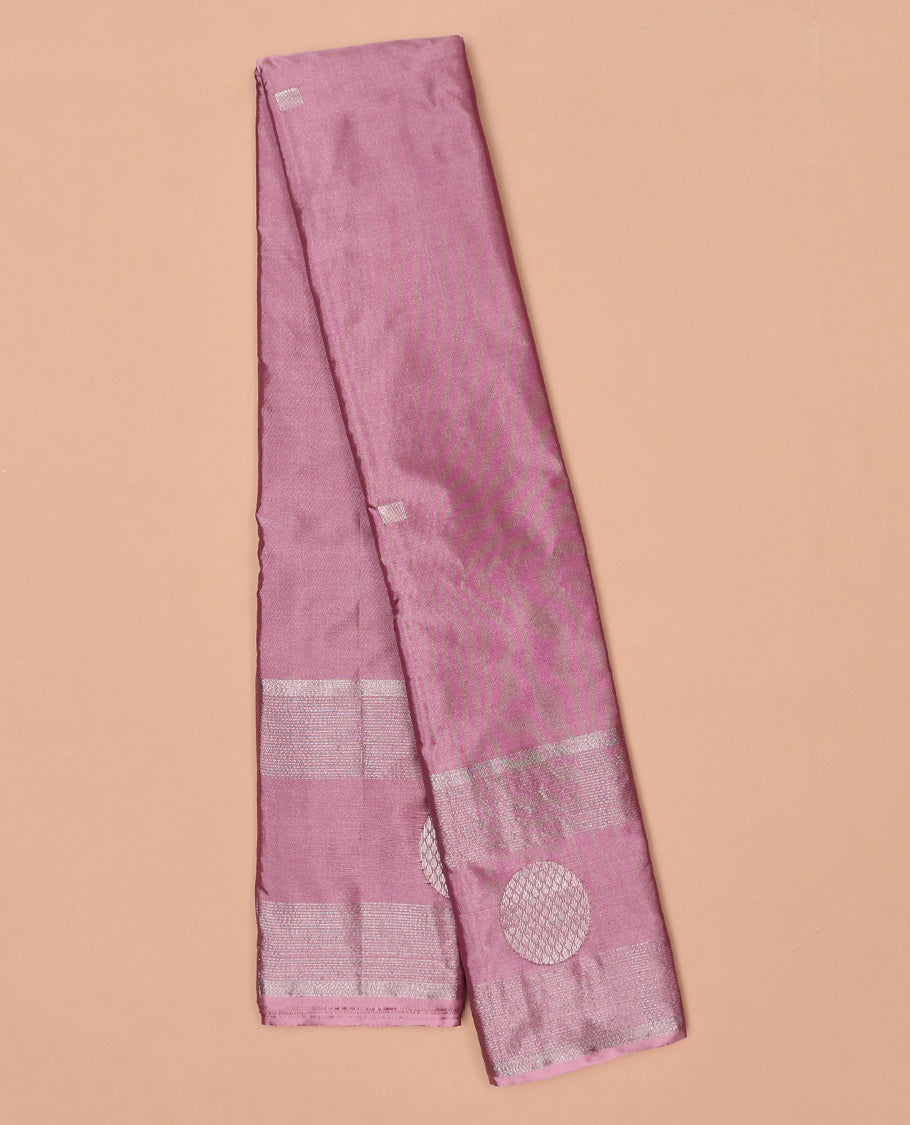 Pink zari buttas Aarani gift saree, zari design border & intricate pallu