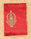 Red paisley aari embroidered material blouse
