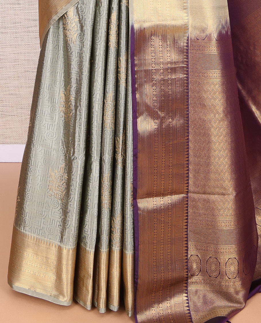 Grey Budget Silk Saree