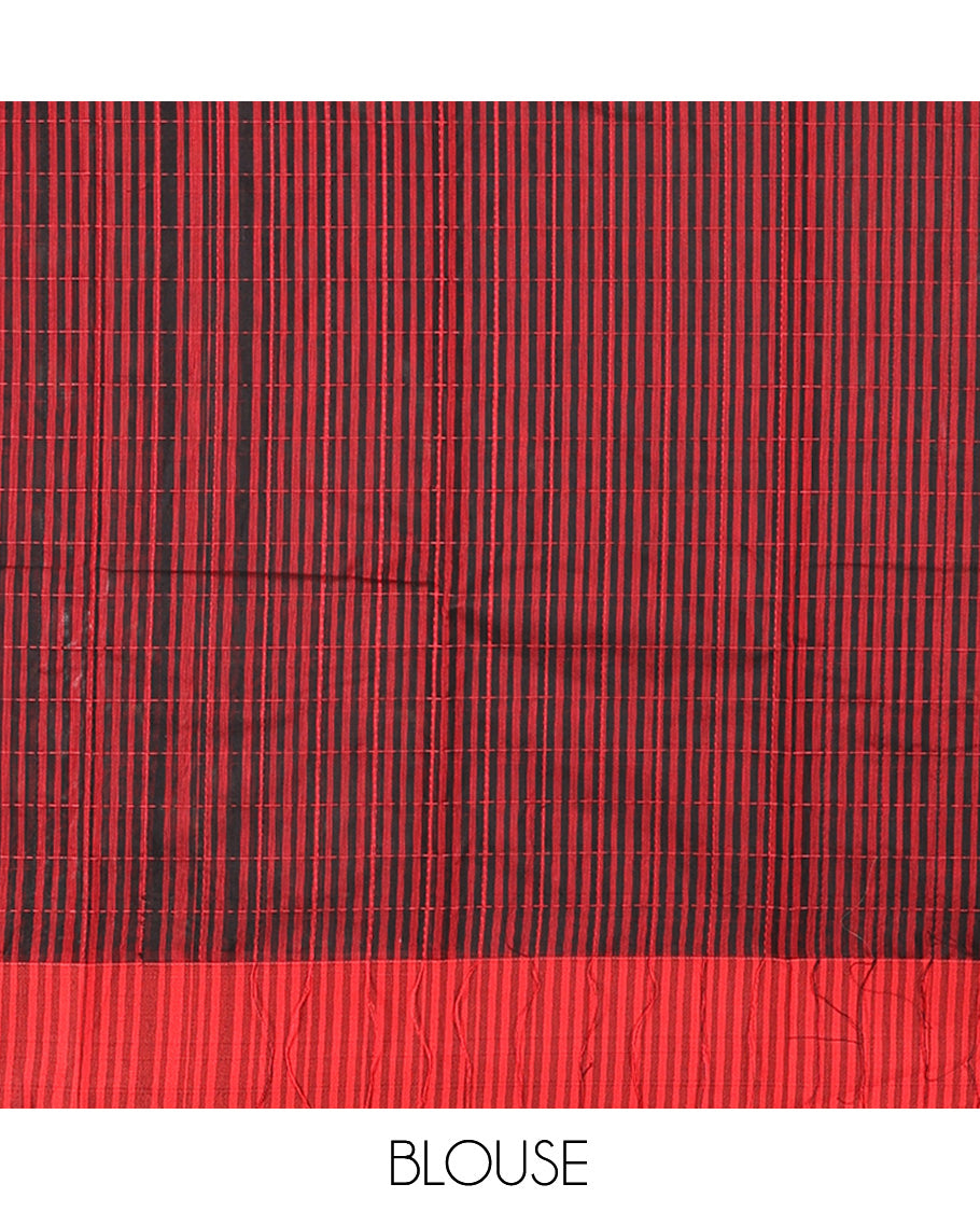 Black Semi-Silk Cotton Saree
