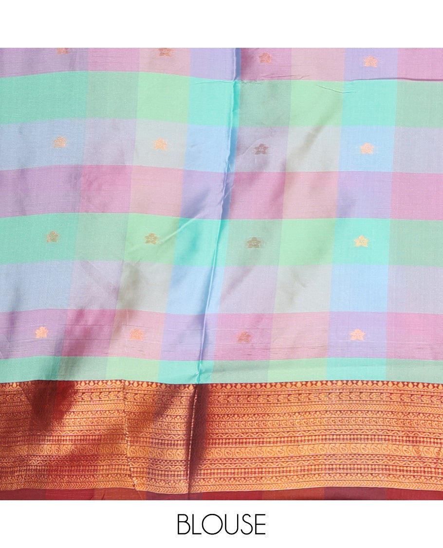 Maroon Fancy Softy Silk Saree