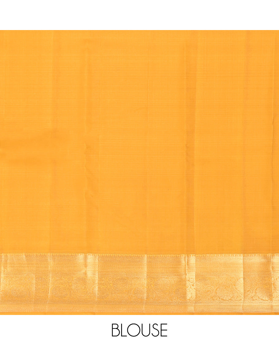 Blue Vasundhara Lite Silk Mix Saree, Woven with Butta Enclosed Checks, a Contrast Border of Kodi Visiry Designs, Grand Jaal Pallu, and a Contrast Blouse
