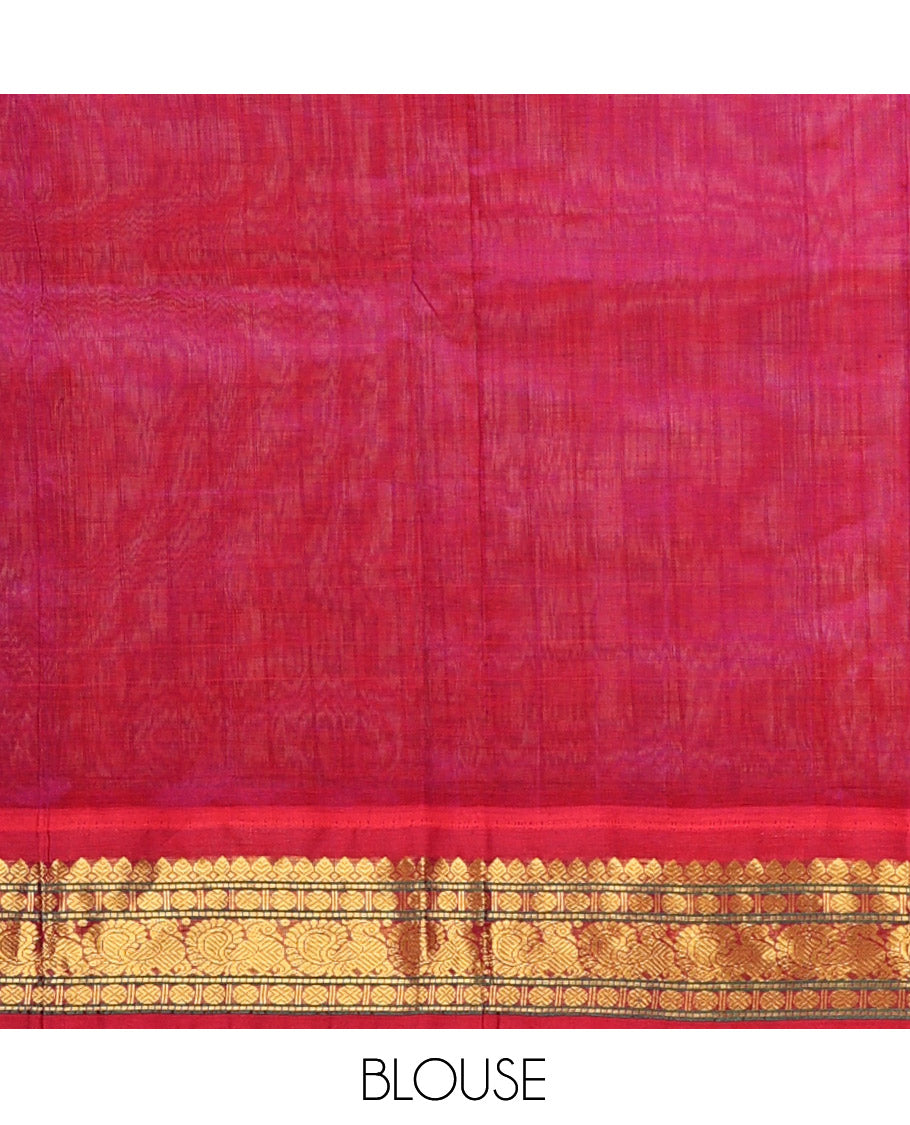 Cream Kuppadam Silk Saree