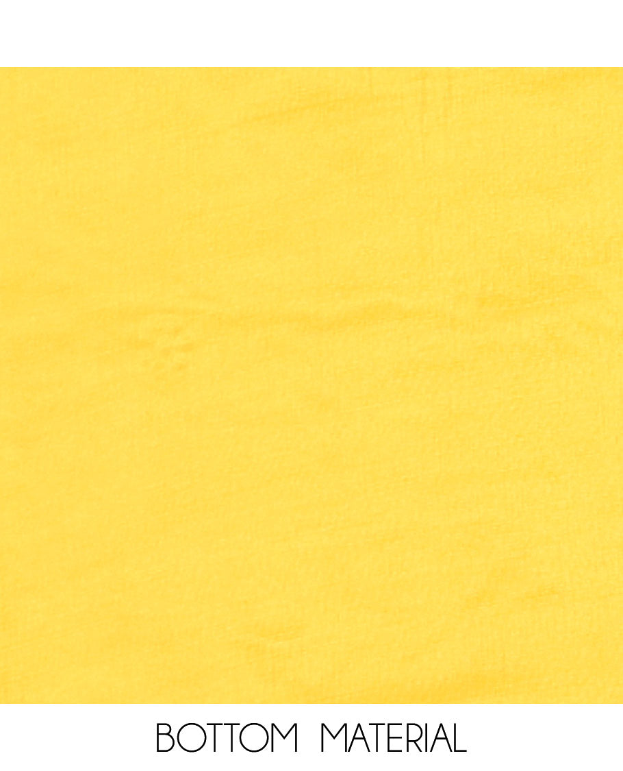 Yellow Material Chudidar Set