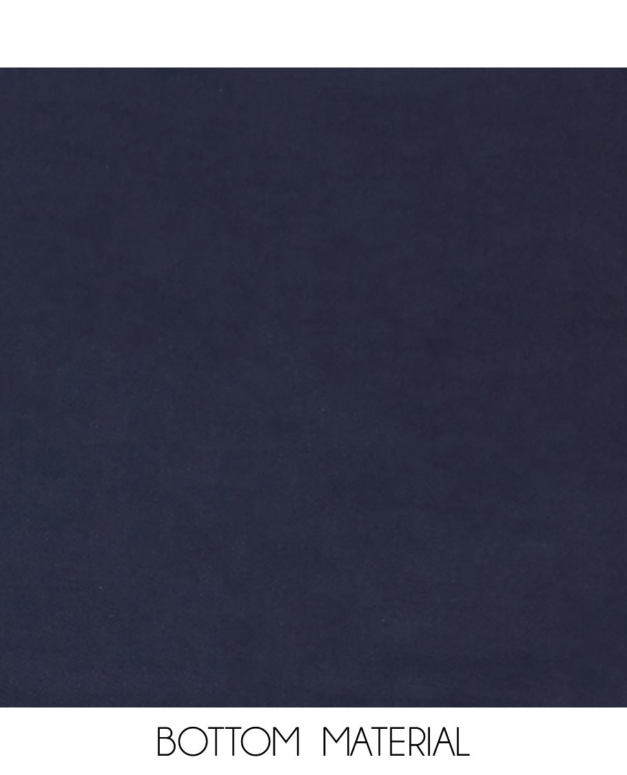 Navy Blue Muslin Material Chudidar Set