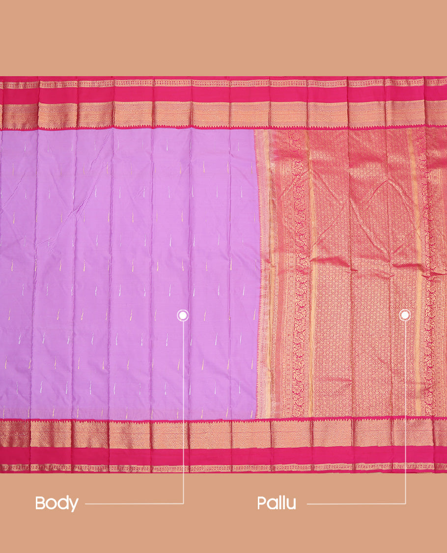 Lavender Budget Silk Saree