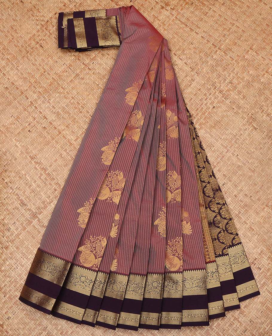 Light Maroon Budget Silk Saree