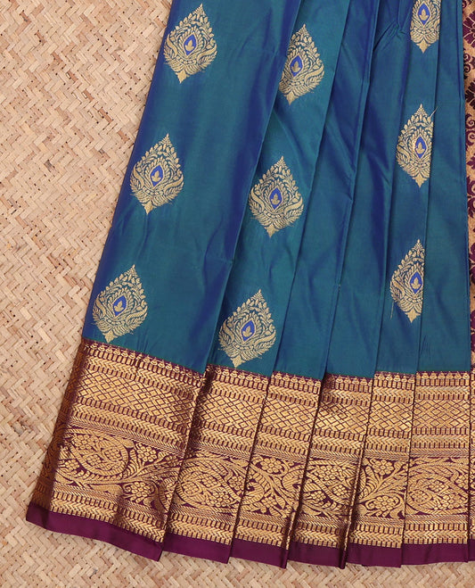 Blue Budget Silk Saree