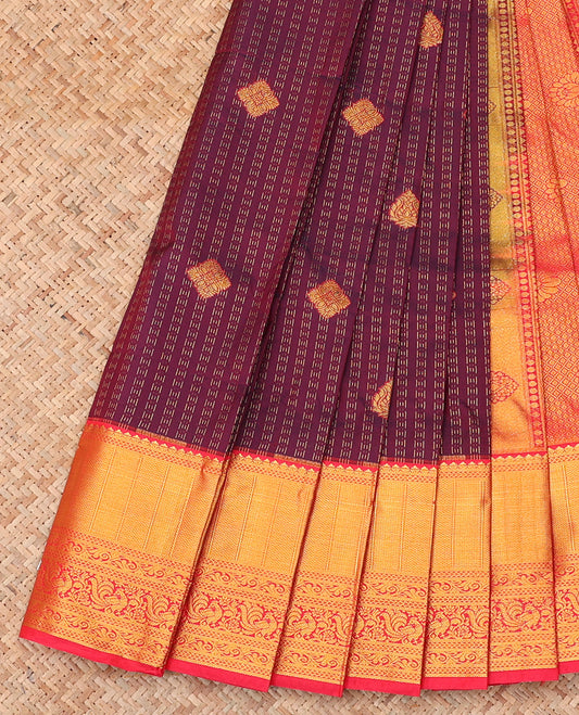 Maroon Budget Silk Saree