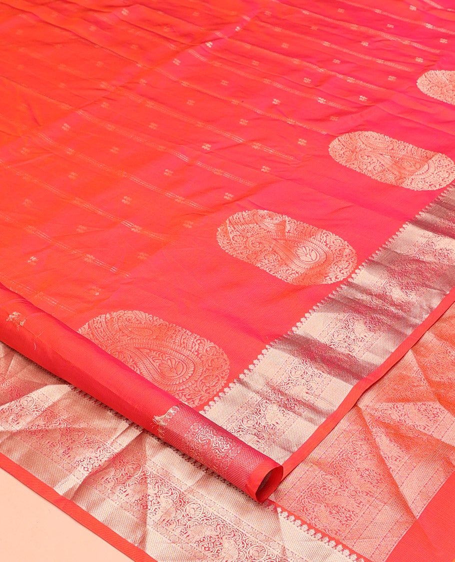 Pink Peach Vasundhara Silk Saree