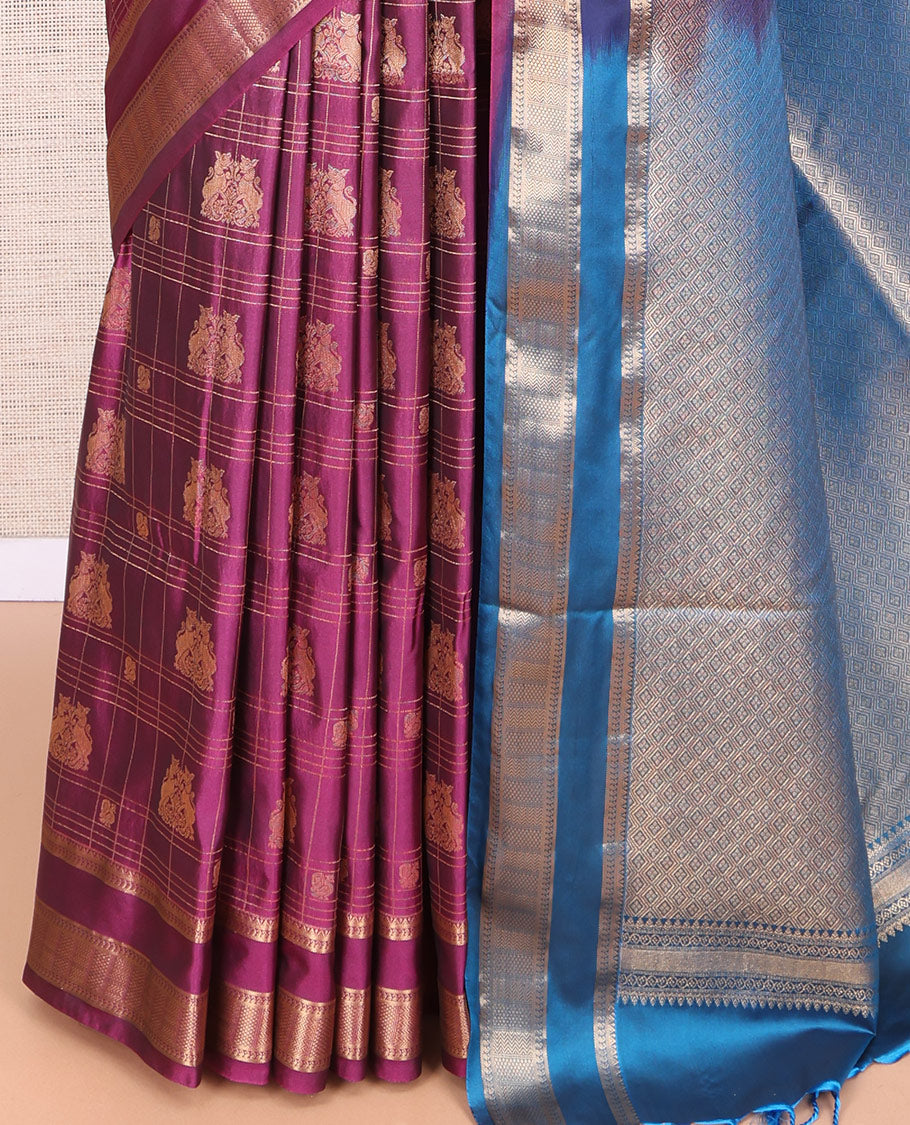 Purple Budget Silk Saree