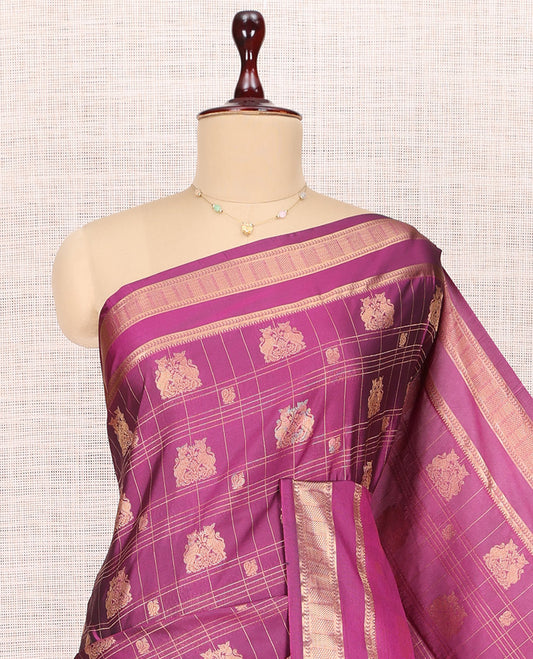 Purple Budget Silk Saree