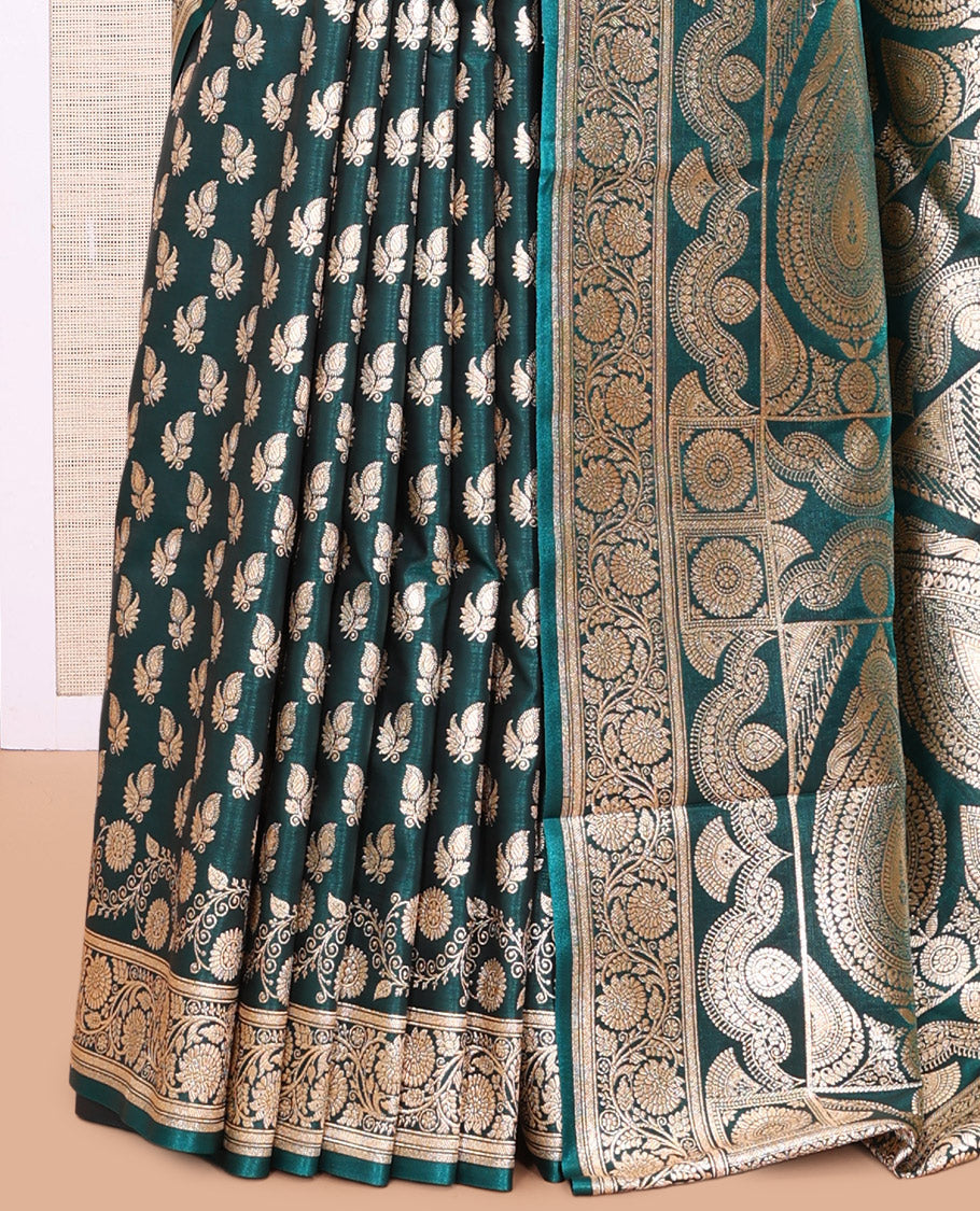 Green Banaras Nylon Saree