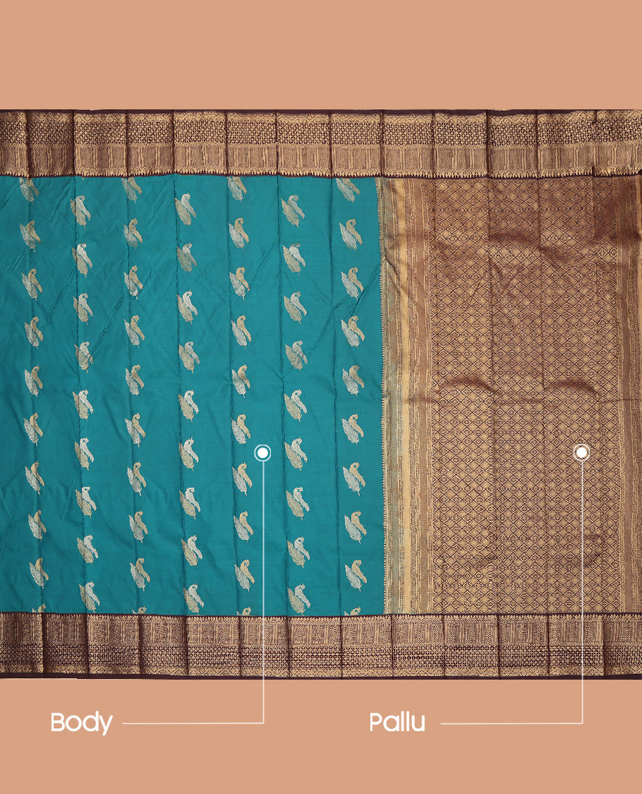 Blue Budget Silk Saree