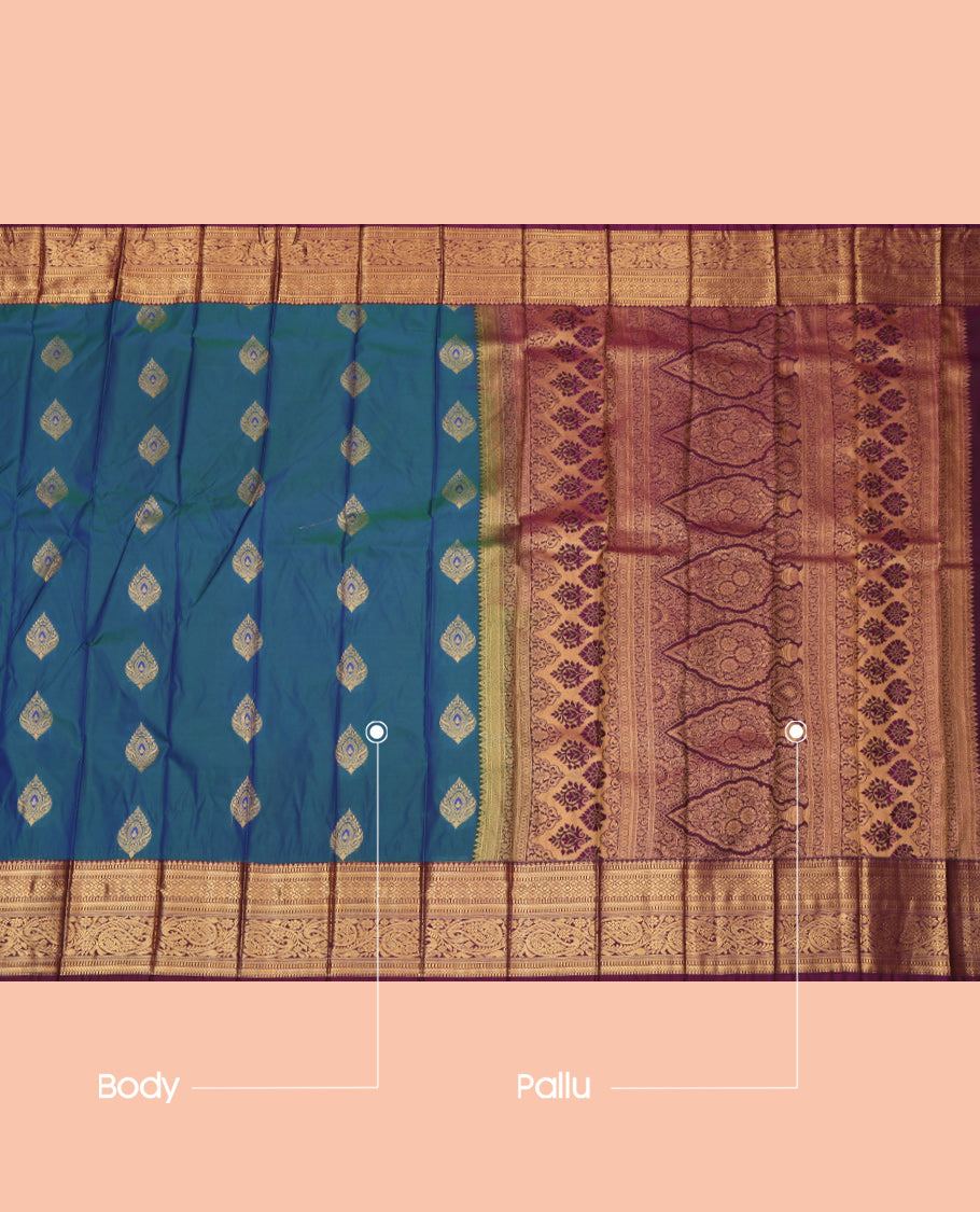 Blue Budget Silk Saree