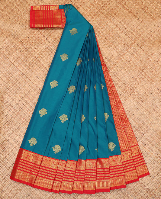 Blue Budget Silk Saree