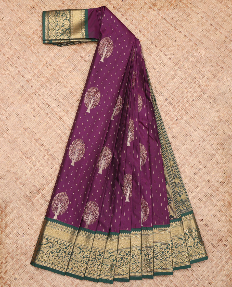 Purple Budget Silk Saree