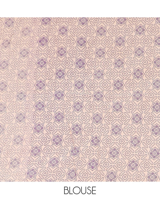 Red floral and elephant machine-printed cotton saree, contrast floral and Pichwai cow border, and pallu of floral and peacock print