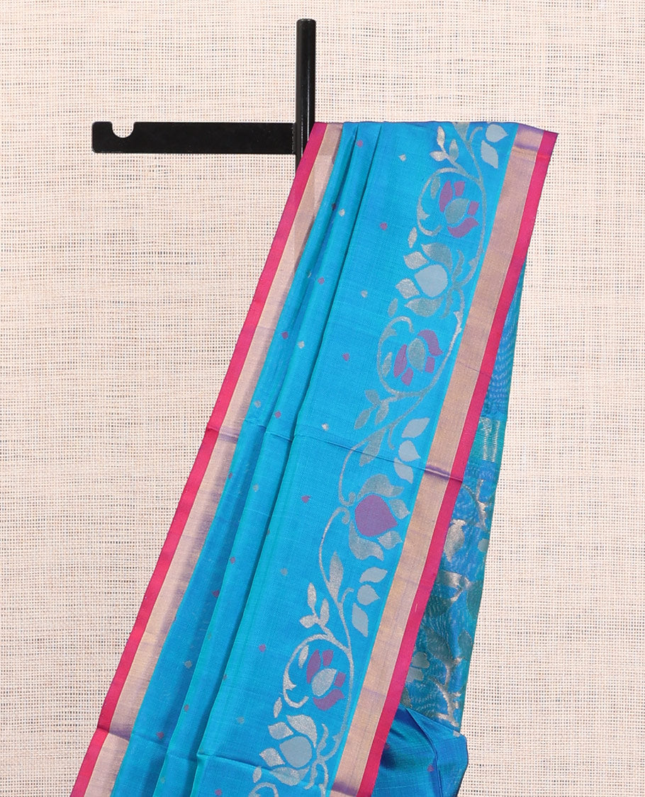 Blue Butta Uppada Silk Saree