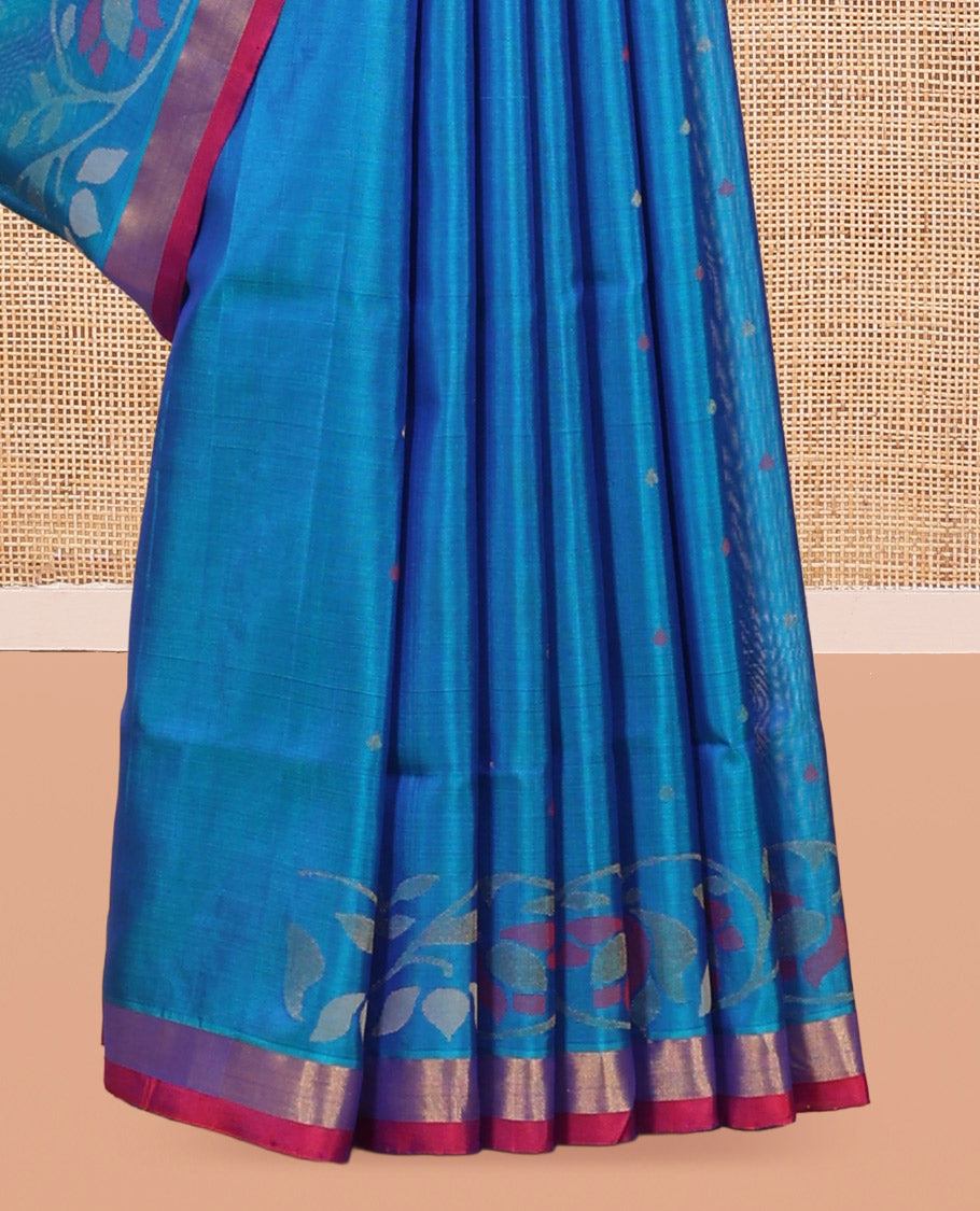 Blue Butta Uppada Silk Saree