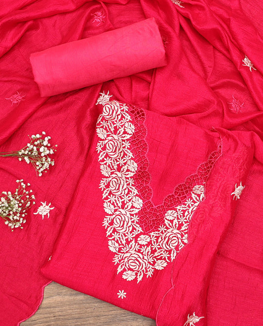 Pink Material Chudidar Set