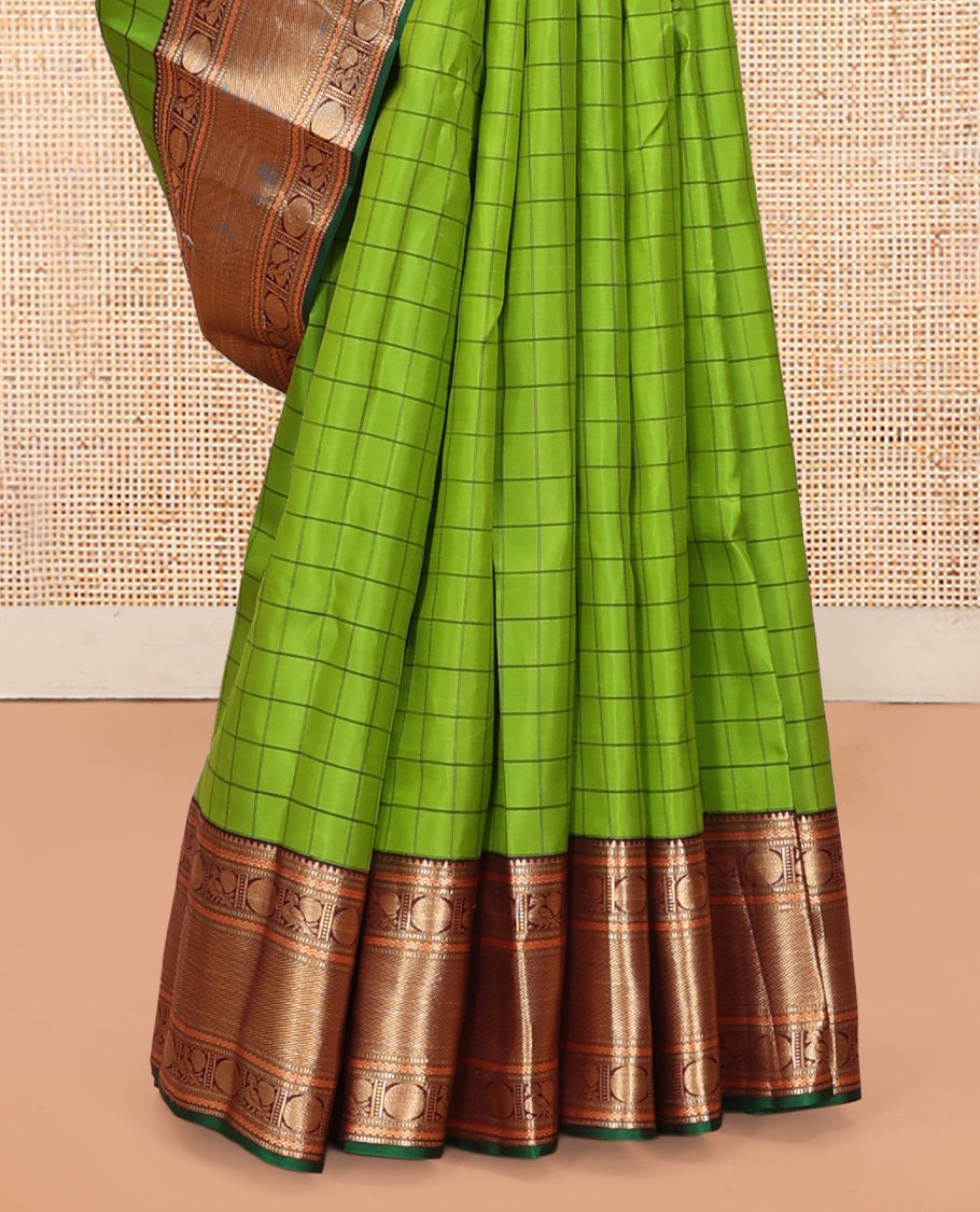 Ally Green Vasundhara Silk Saree