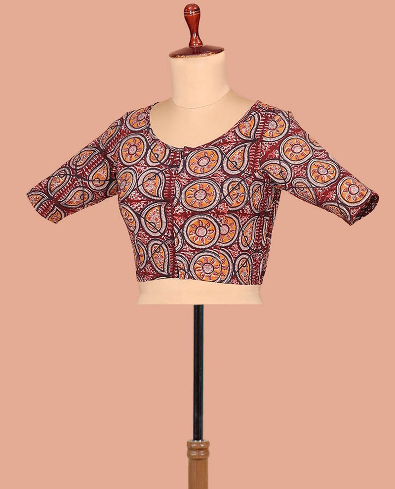 Chinnon Bandhani Print Saree – Digital Print with Contrast Blouse