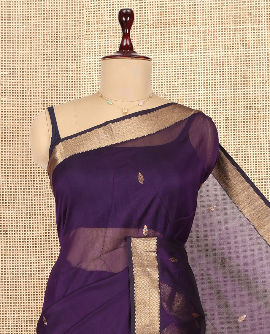 Violet Maheshwari Cotton Saree