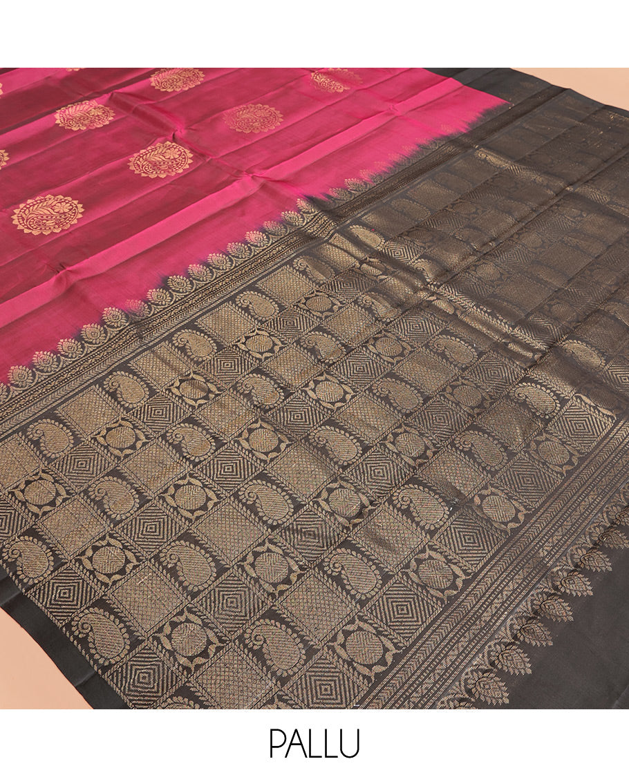 Pink Mayuri Lite Silk Mix Saree