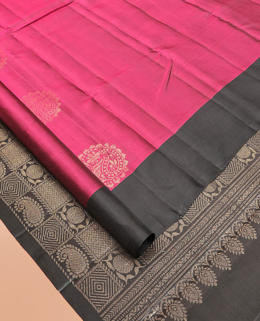 Pink Mayuri Lite Silk Mix Saree