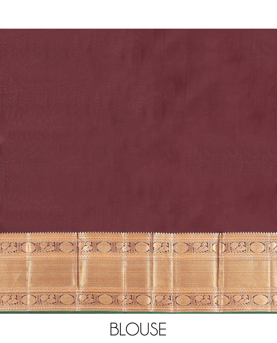 Ally Green Vasundhara Silk Saree