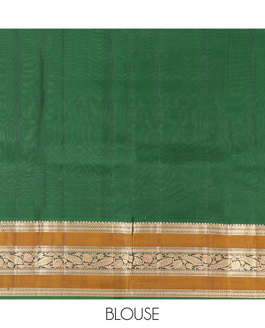Violet Vasundhara Lite Silk Mix Saree, Beautified with Zari Buttas, Complemented by a Contrast Varisai Pettu Border of Muthu, Neli, and Kodi Visiry Designs, Gracefully Embellished Pallu, and Paired with a Contrast Blouse