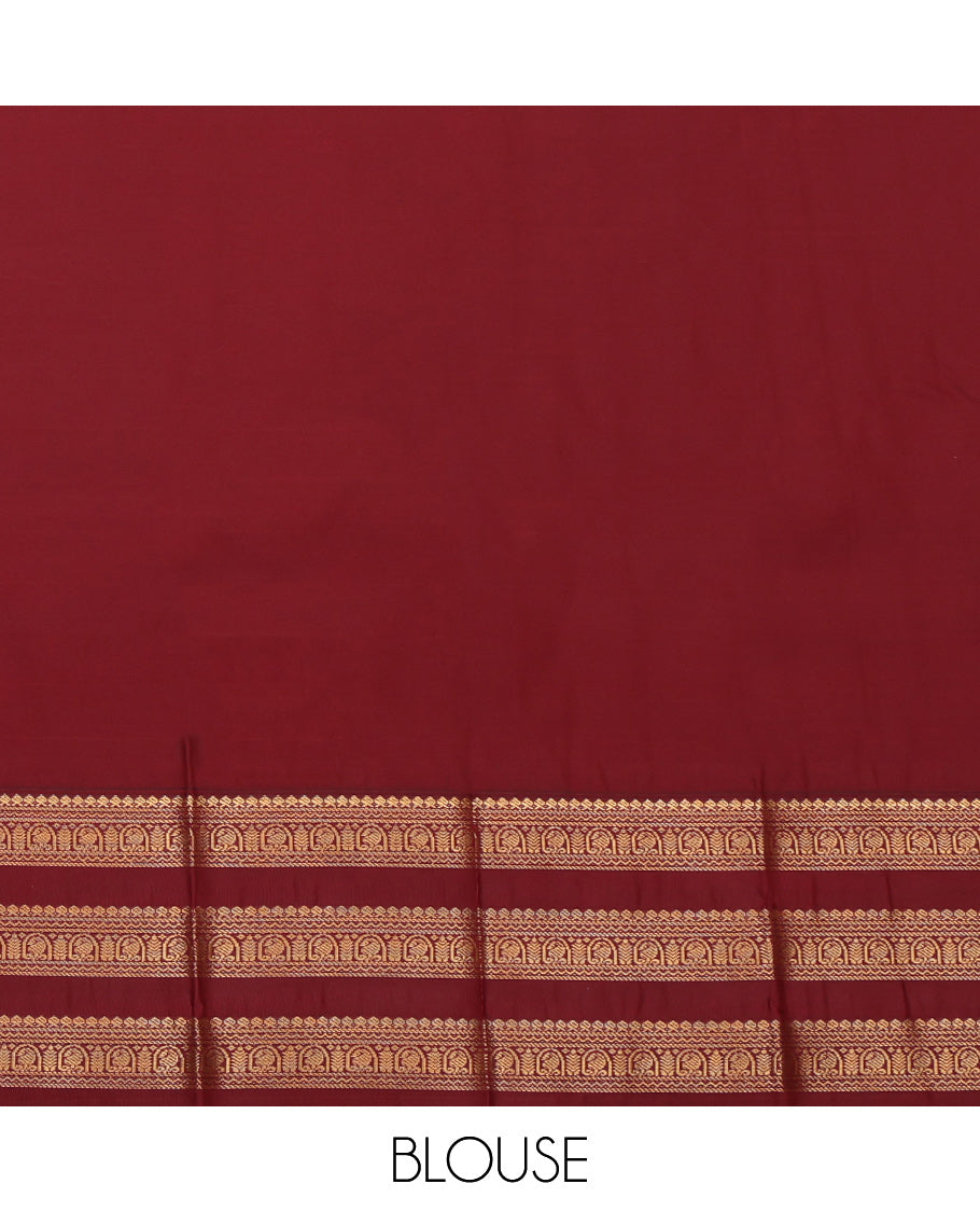 Yellow Budget Silk Saree, Finely Crafted with Zari Buttas, a Contrast Traditional Zari Border, Intricate Pallu, and a Contrast Blouse
