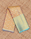 Light Maroon Pure Silk Navarathna Pavadai Material Set