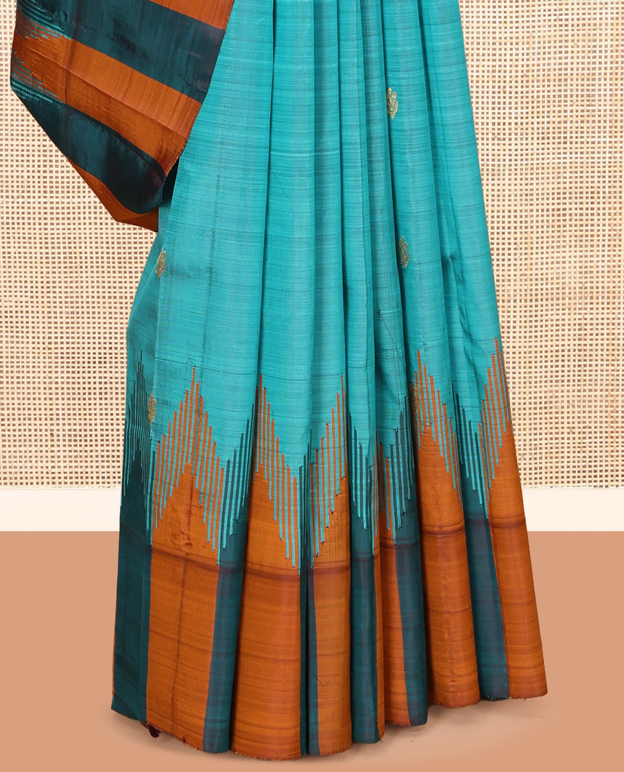 Blue Kanchipuram Silk Saree