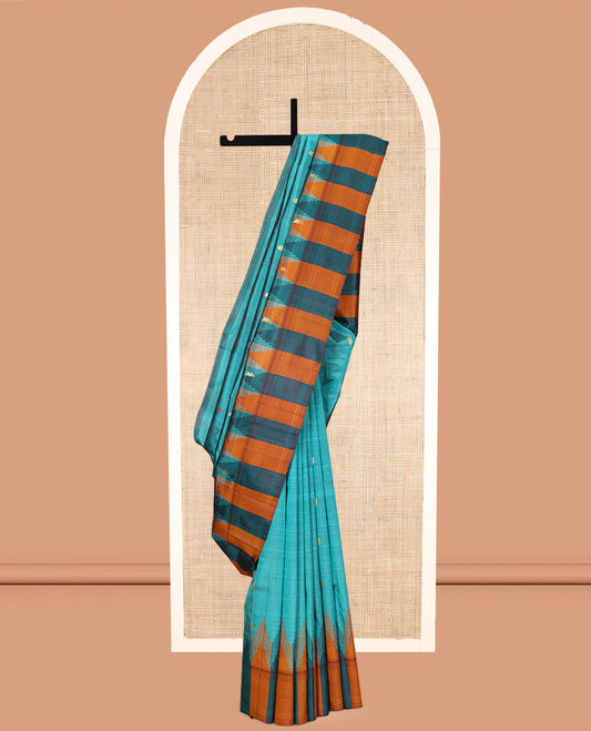 Blue Kanchipuram Silk Saree
