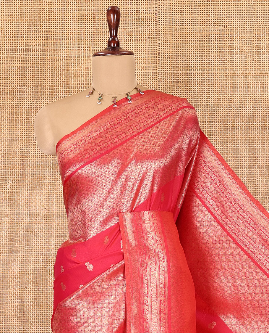 Rani Pink Elite Soft Silk Saree, Enriched with Jacquard, Buttas, Traditional Border, Grand Pallu and Matching Blouse