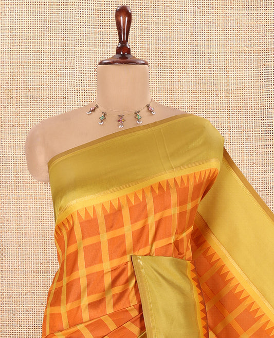 Rust Elite Soft Silk Saree