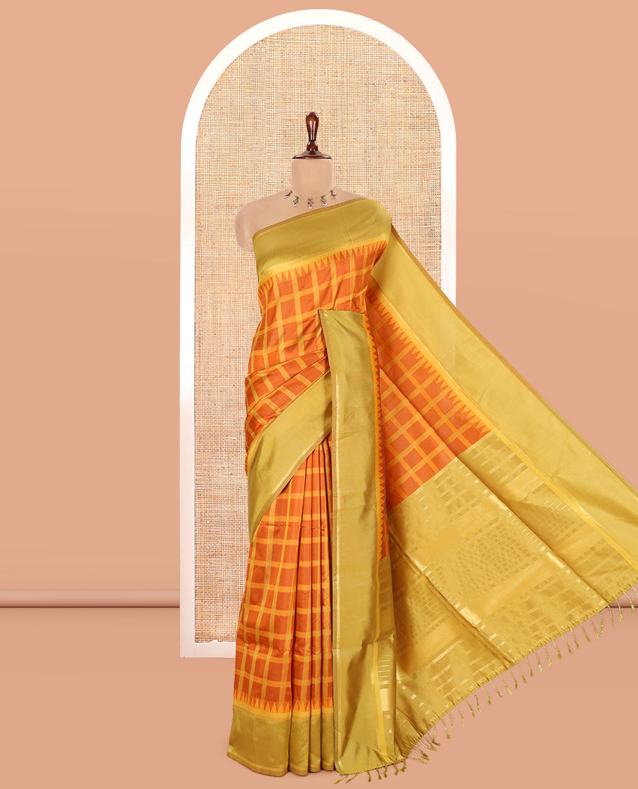 Rust Elite Soft Silk Saree