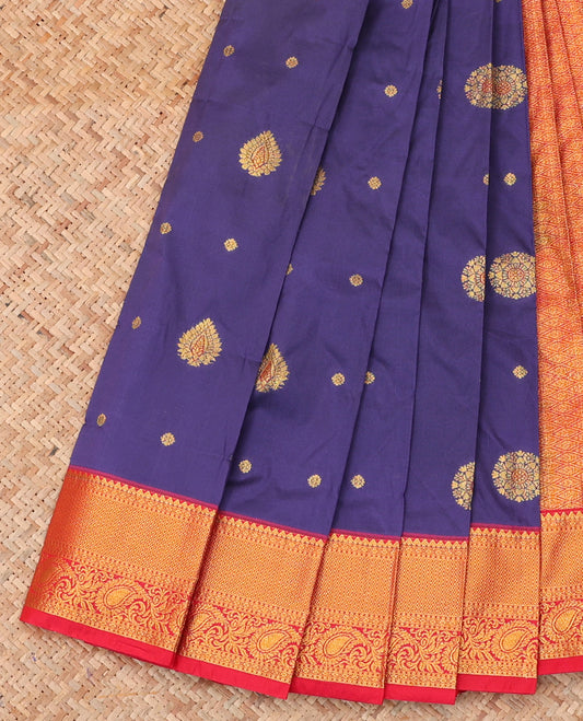 Blue Budget Silk Saree