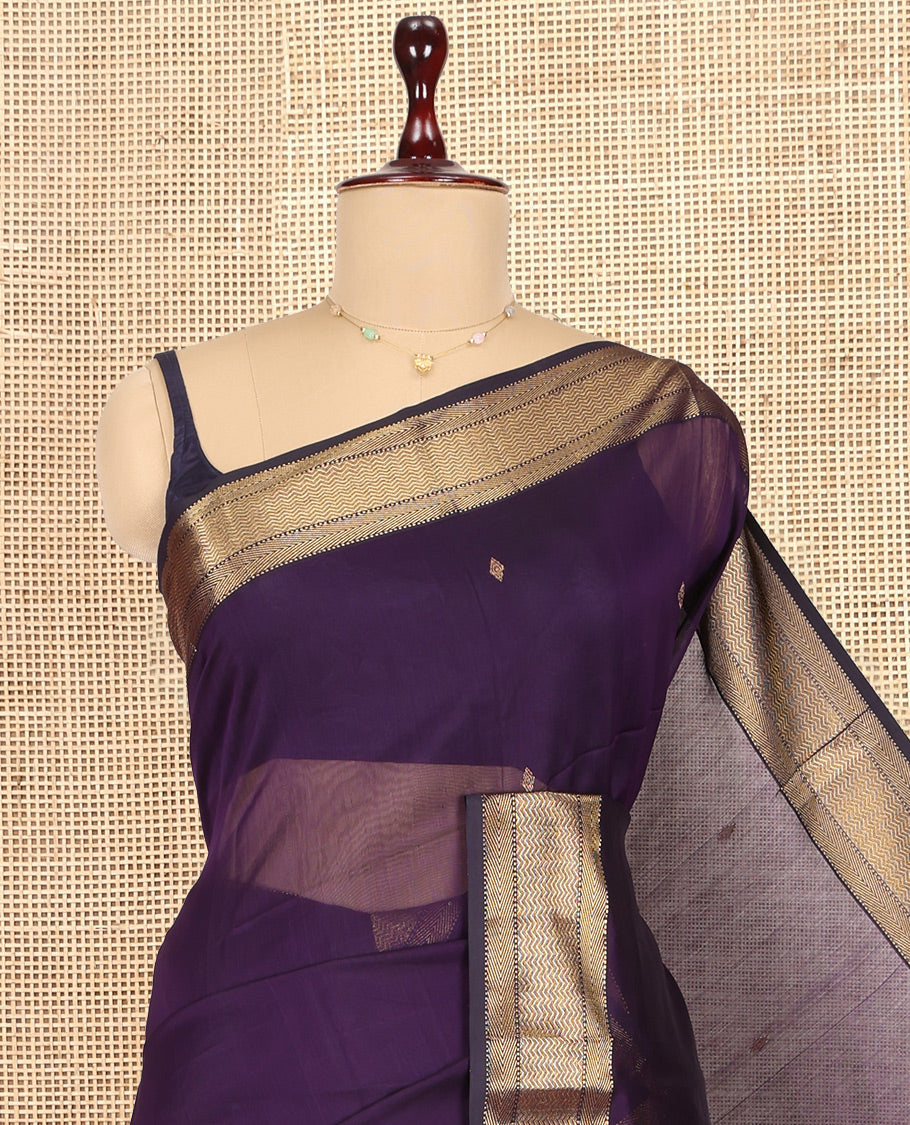Violet Maheshwari Cotton Saree