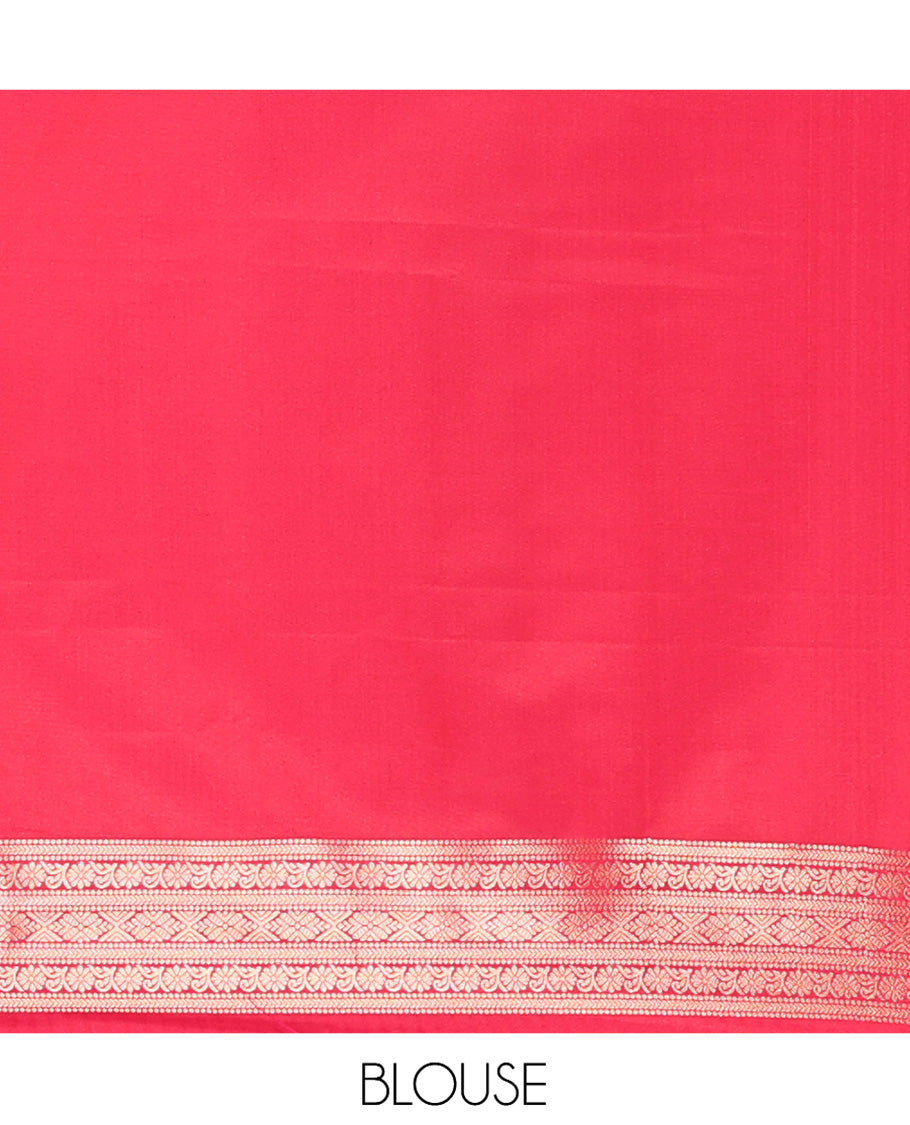 Rani Pink Elite Soft Silk Saree, Enriched with Jacquard, Buttas, Traditional Border, Grand Pallu and Matching Blouse