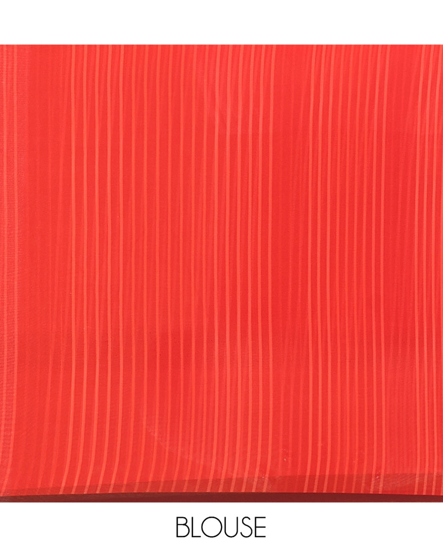 Red Georgette Saree