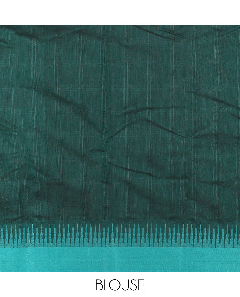 Navy Blue Semi-Silk Cotton Saree