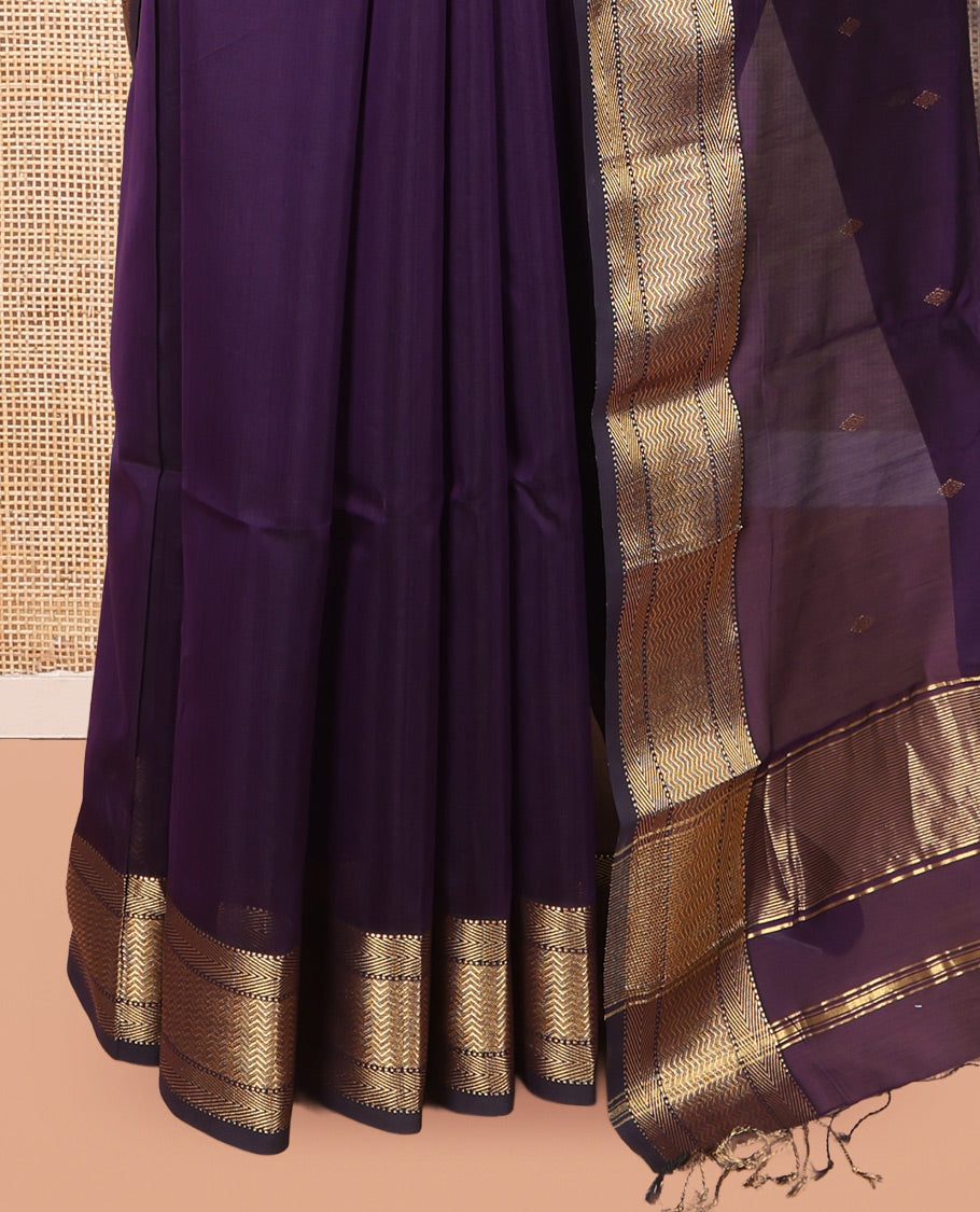 Violet Maheshwari Cotton Saree