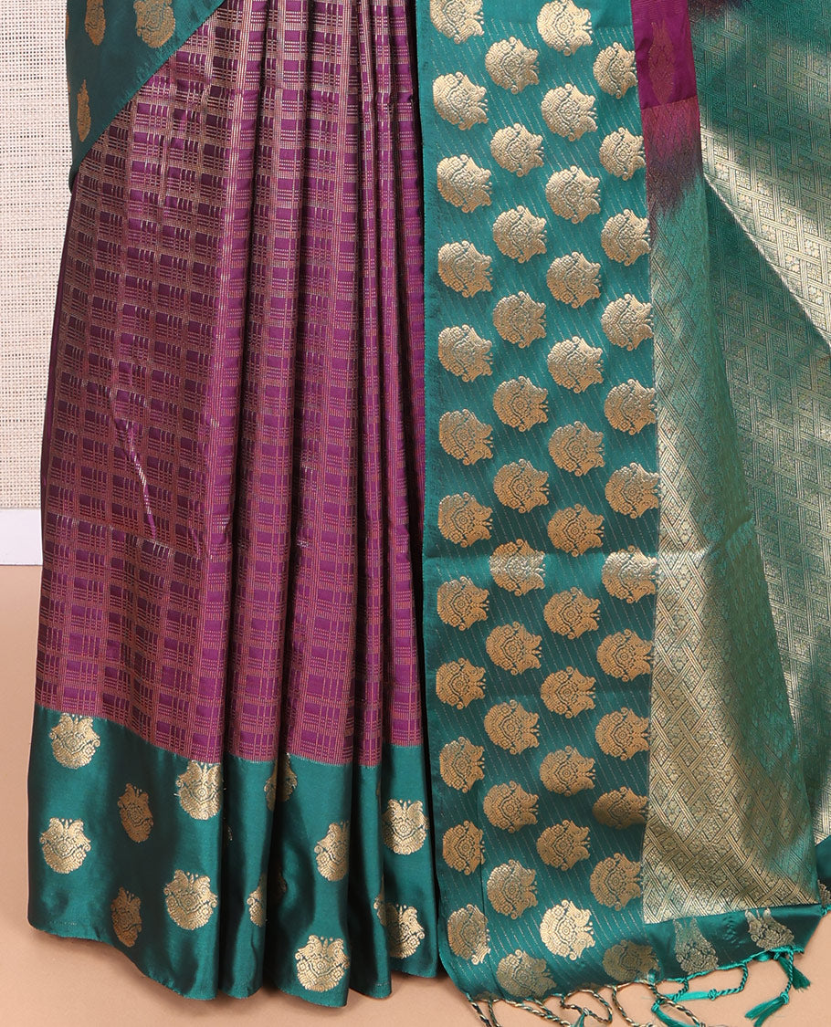 Purple Budget Silk Saree