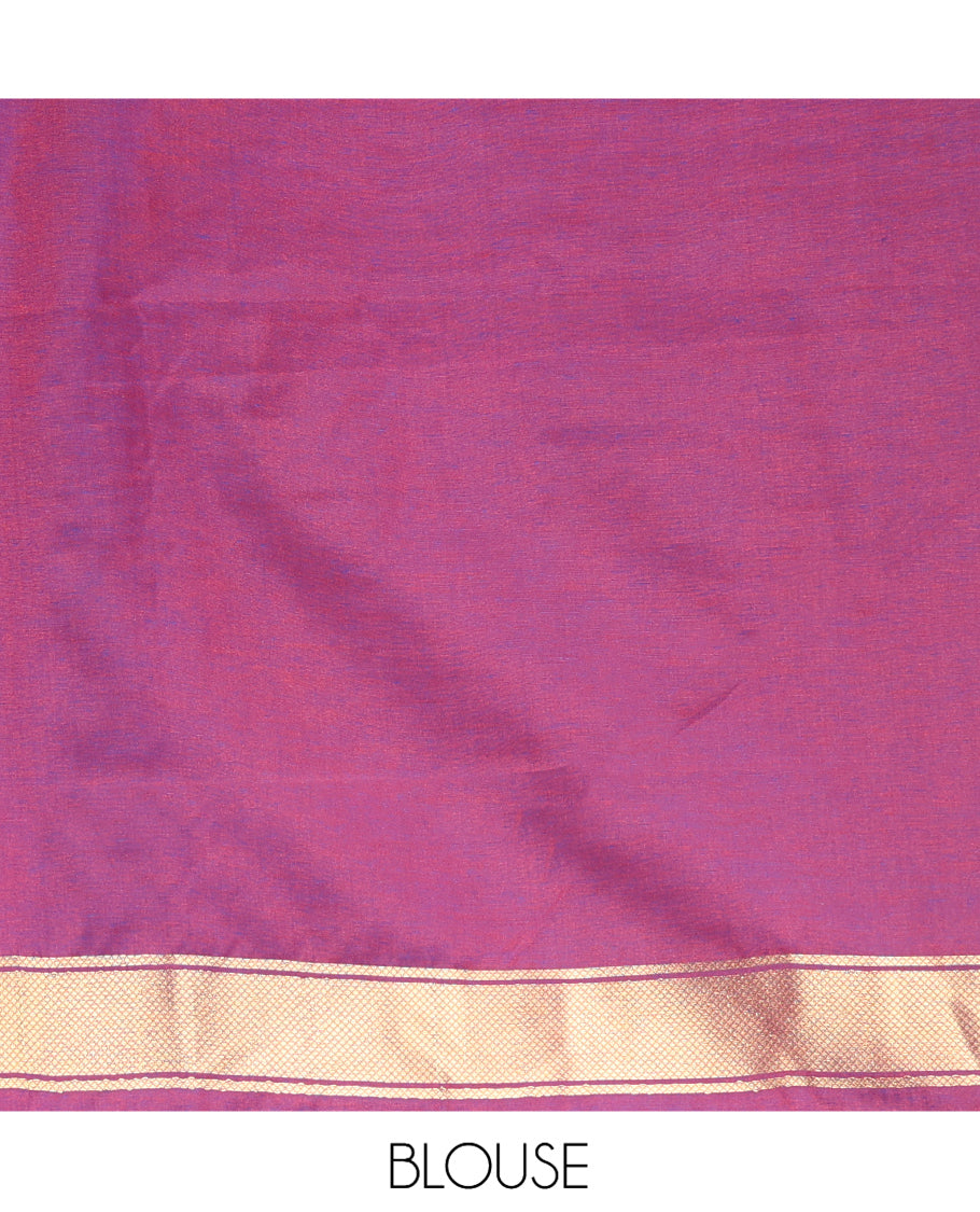 Rust Chettinad-Style Soft Silk Saree