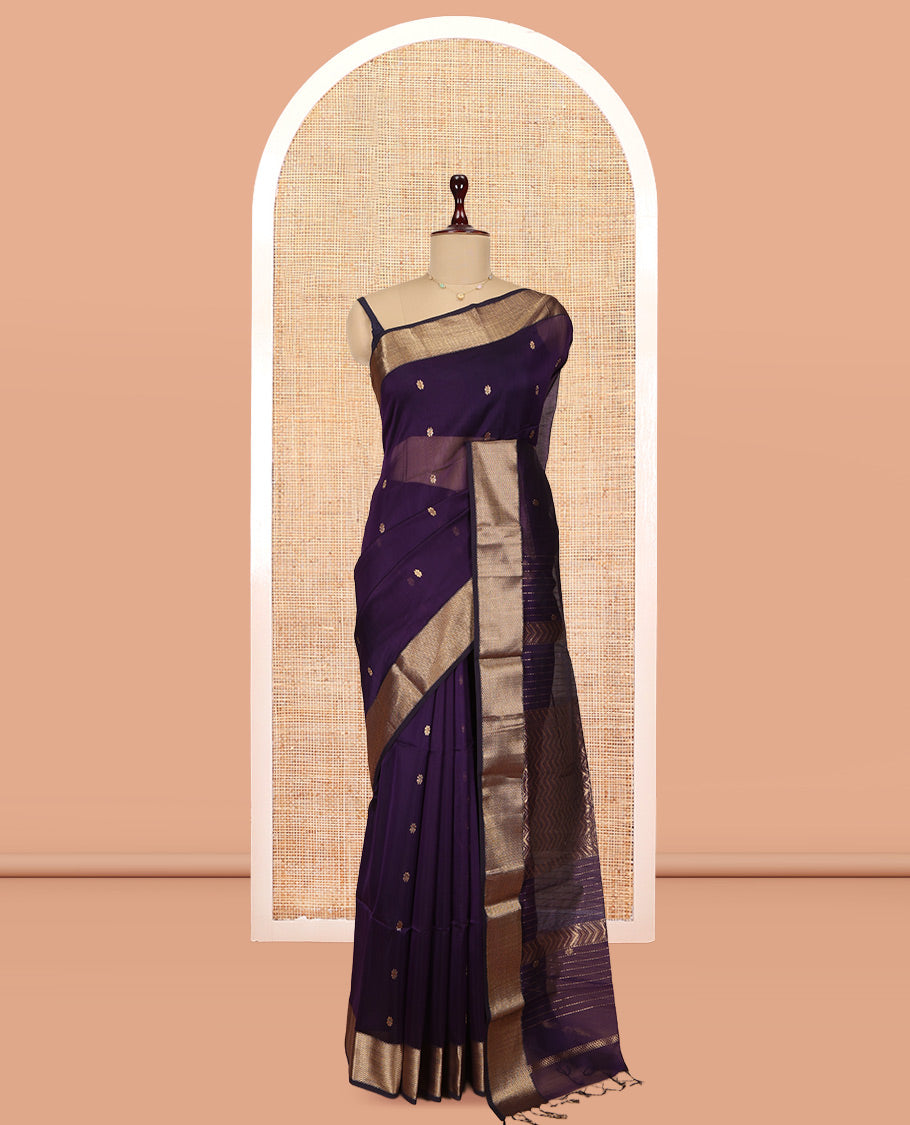 Violet Maheshwari Cotton Saree
