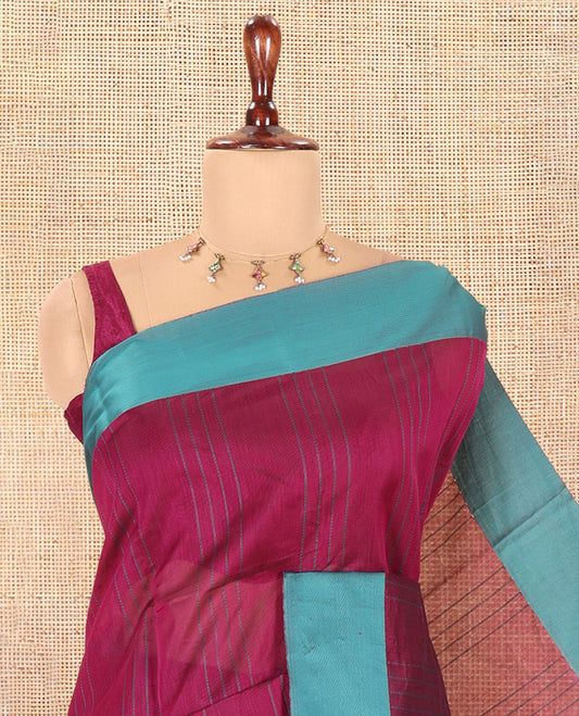 Purple Semi-Silk Cotton Saree