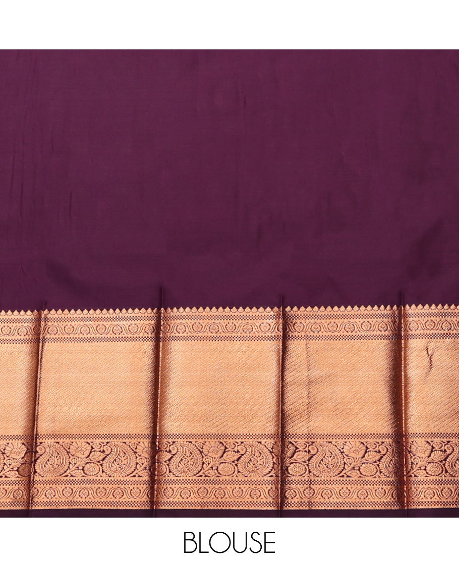 Blue Budget Silk Saree, Adorned with Jacquard Design, Contrast Traditional Zari Border, Grand Jaal Pallu, and a Contrast Blouse